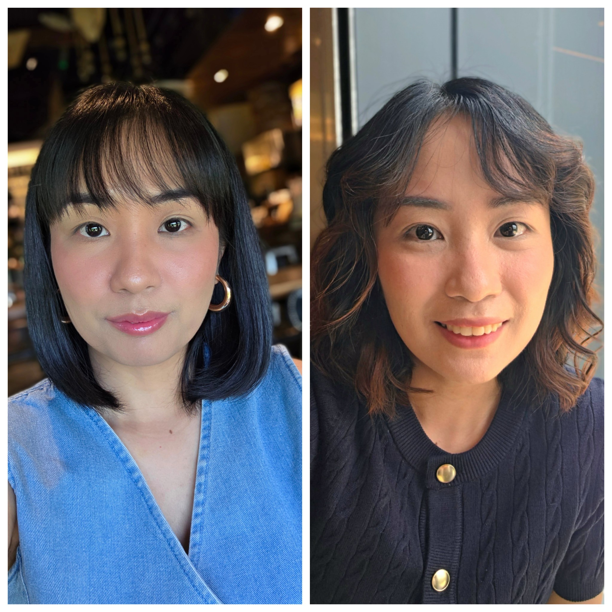 Clinic-supplied Jawtox comparison: before on the left, after on the right