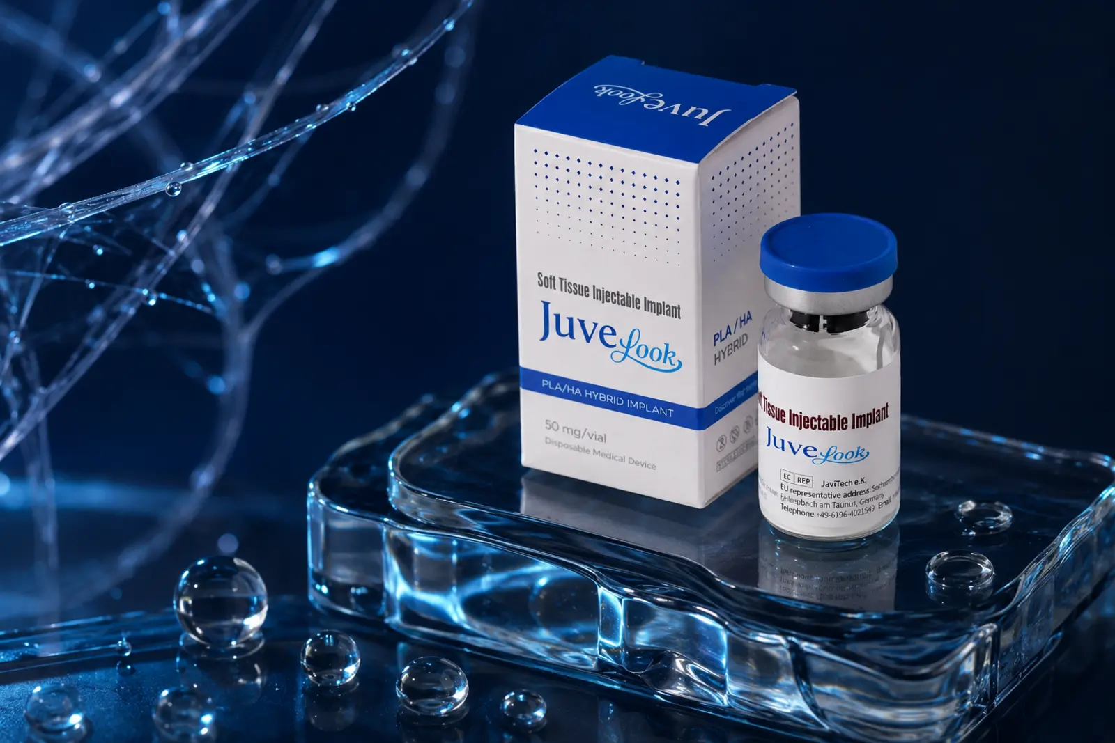 Juvelook box and vial product presentation