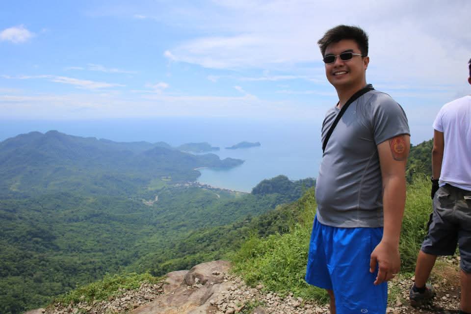Before: supplied mountain photograph